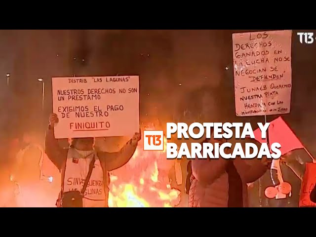 Protestas en Recoleta provocan interrupción de tránsito vehicular