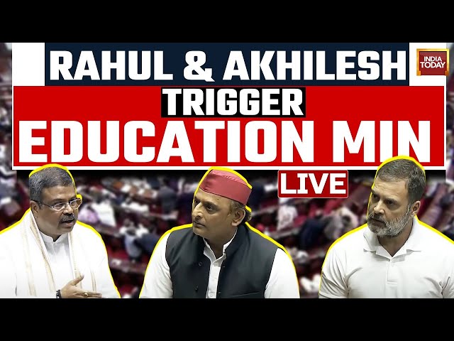 ⁣LIVE: Akhilesh Yadav, Rahul Gandhi Take On Education Minister Over NEET & Paper Leaks  | India T