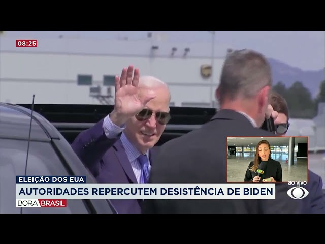 Autoridades brasileiras repercutem desistência de Biden