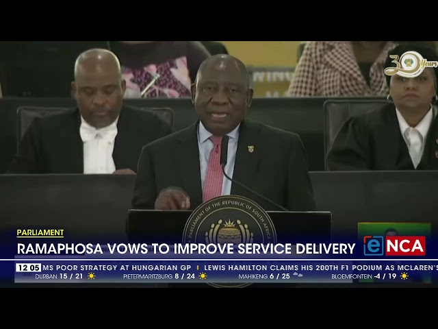 Parliament | Ramaphosa vows to improve service delivery