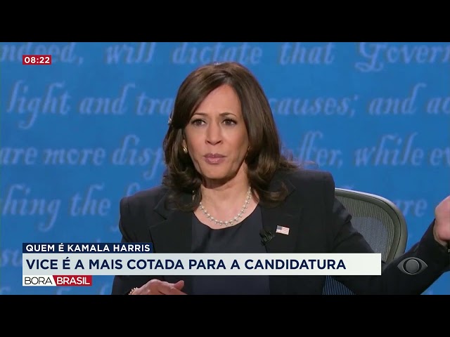 Kamala Harris é a principal cotada para substituir Biden