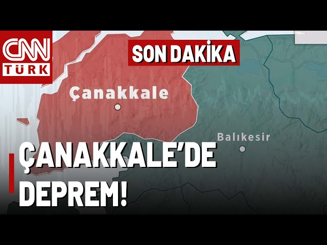 ⁣Çanakkale'de Korkutan Deprem! İstanbul'da Hissedilen Deprem İçin Kandilli'den Açıklam