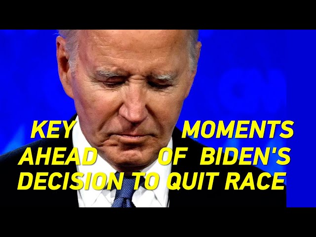 ⁣Timeline: Key moments ahead of Biden's decision to quit race