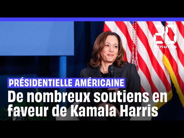⁣Présidentielle américaine : Vague de soutien en faveur de Kamala Harris