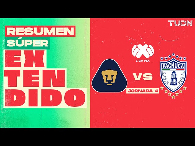 RESUMEN SÚPER EXTENDIDO | Pumas Vs Pachuca | Liga Mx -Apertura 2024 - Jornada 4 | TUDN