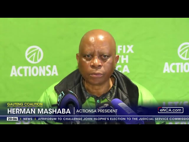 Gauteng Coalition | Herman Mashaba: ANC isn't the only corrupt party