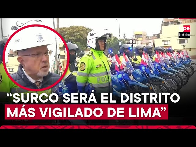 Surco: municipalidad adquiere motos para seguridad ciudadana