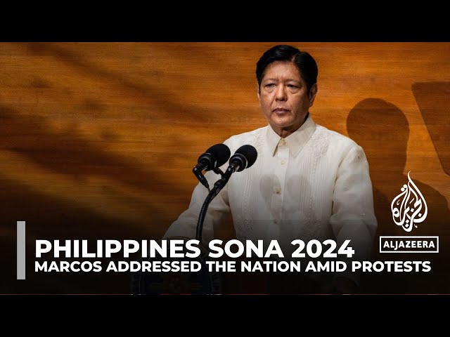 Philippines State of the Nation: President Marcos Jr addressed the nation amid protests