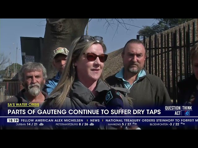 Parts of Gauteng continue to suffer dry taps