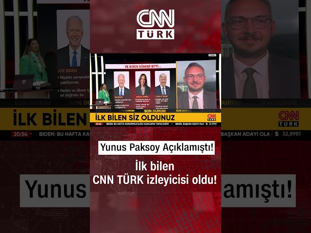 ⁣İlk Bilen CNN TÜRK İzleyicisi Oldu! İşte Yunus Paksoy'un 6 Ay Önce Yaptığı Biden Yorumu...