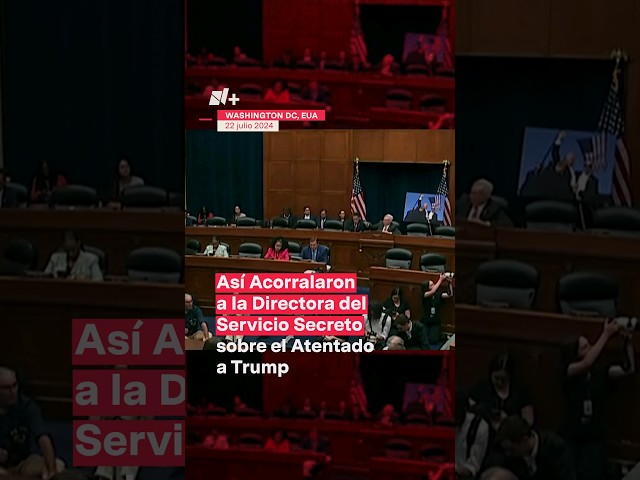 Así acorralaron a la directora del Servicio Secreto sobre el atentado a Trump - N+ #Shorts