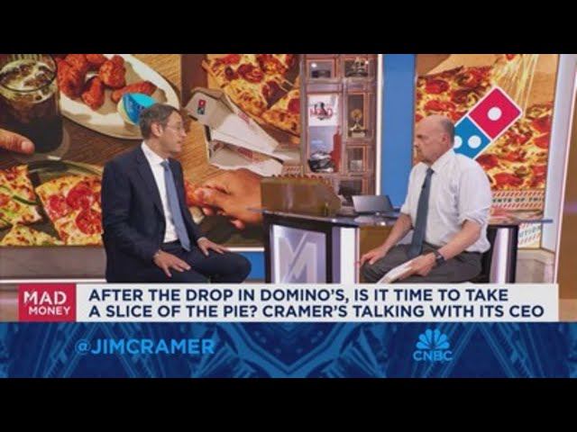 ⁣Domino's Pizza CEO Russell Weiner goes one-on-one with Jim Cramer