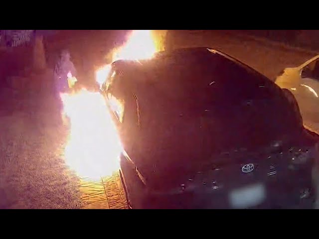 ⁣Police release dramatic video of home hit by shooting, arson north of Toronto