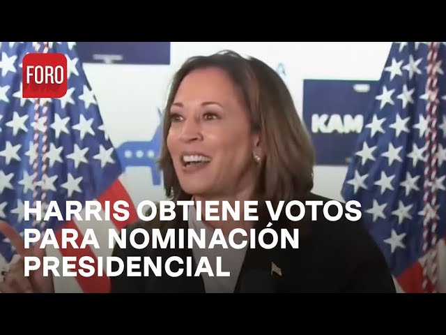 Kamala Harris obtiene respaldo de delegados demócratas para nominación presidencial - Las Noticias