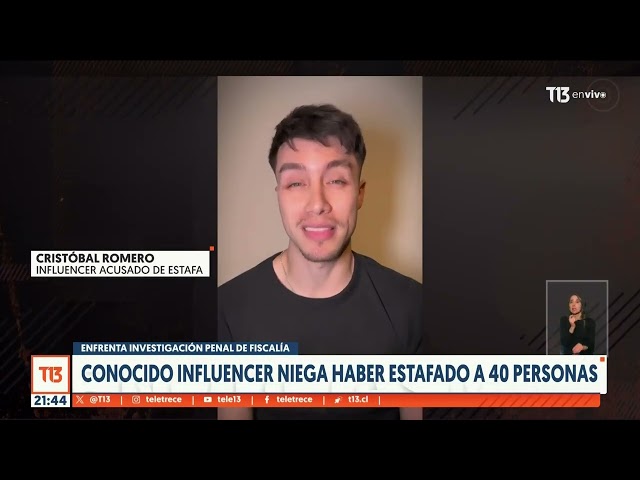 ⁣Influencer Cristóbal Romero niega haber estafado a 40 personas