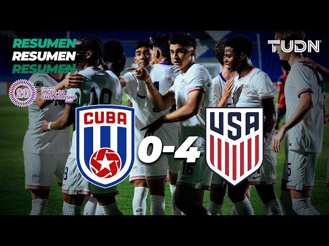 Resumen y goles | Cuba 0-4 Estados Unidos | CONCACAF Sub20 Championship | TUDN