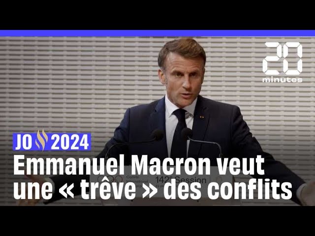 JO de Paris 2024 : Emmanuel Macron appelle à « une trêve » des conflits