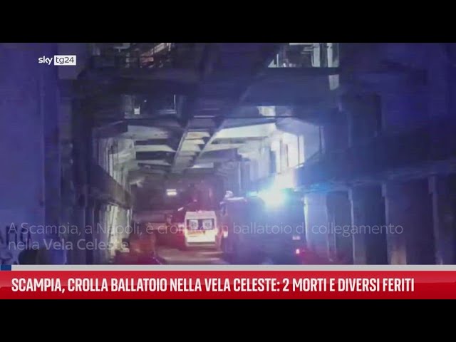⁣Scampia, 2 morti e 13 feriti in crollo ballatoio della Vela