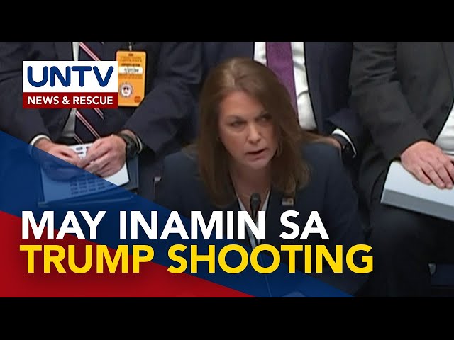 ⁣Secret Service chief, aminadong nabigong protektahan si Trump kaugnay ng assassination attempt