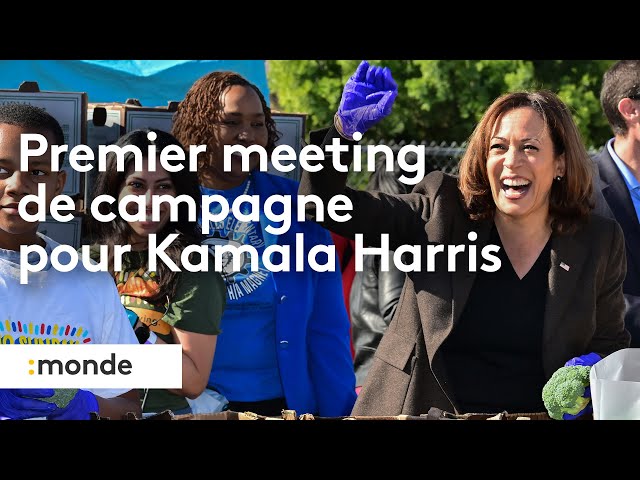 ⁣Premier meeting de campagne pour Kamala Harris