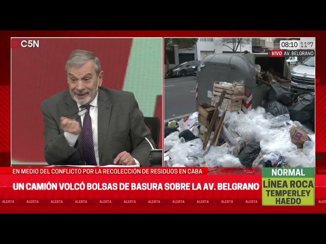 ⁣CONFLICTO por la RECOLECCIÓN de RESIDUOS en CABA: MUCHA BASURA en las CALLES de la CIUDAD