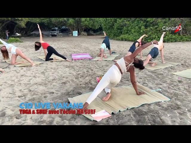 LA MATINALE DES VACANCES AVEC L'ECOLE JEX SURF " YOGA ET SURF "