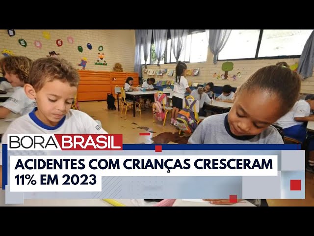 ⁣Quedas causaram mais da metade das internações de crianças em 2023 | Bora Brasil