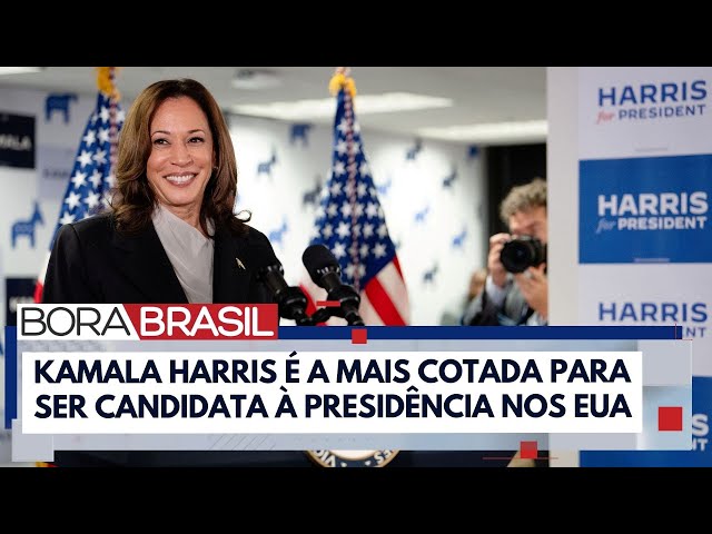 ⁣Kamala Harris atinge número suficiente de delegados para ser candidata | Bora Brasil