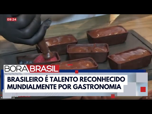 ⁣Chef brasileiro é reconhecido por misturar arte e chocolate | Bora Brasil
