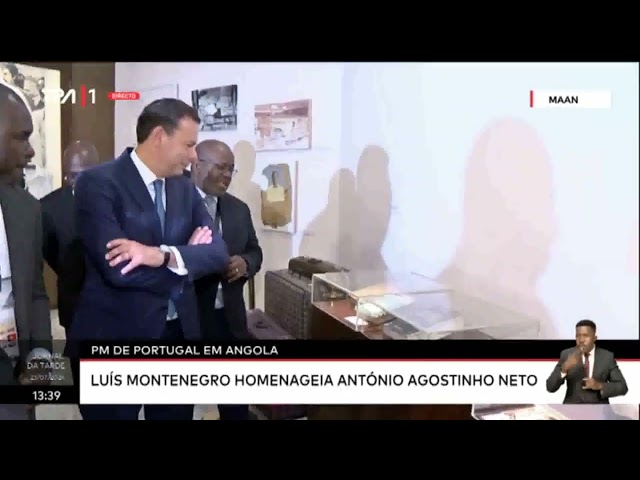 PM de Portugal em Angola - Luís Montenegro homenageia António Agostinho Neto