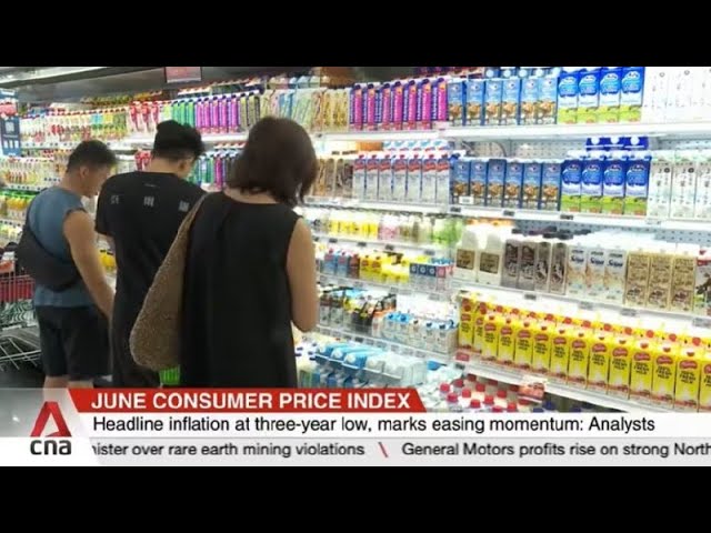 Singapore's June headline inflation hits three-year low of 2.4%, MAS reviewing full-year foreca