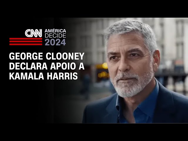 ⁣George Clooney declara apoio a Kamala Harris | BASTIDORES CNN