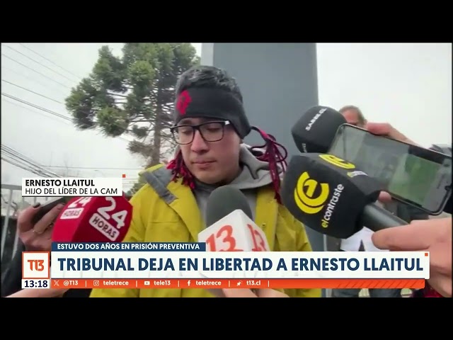 Tribunal deja en libertad a Ernesto Llaitul tras dos años de estar en prisión