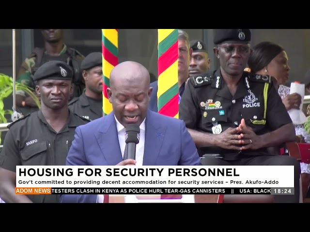 ⁣Housing for Security Personnel: Gov't committed to providing decent accommodation for security.