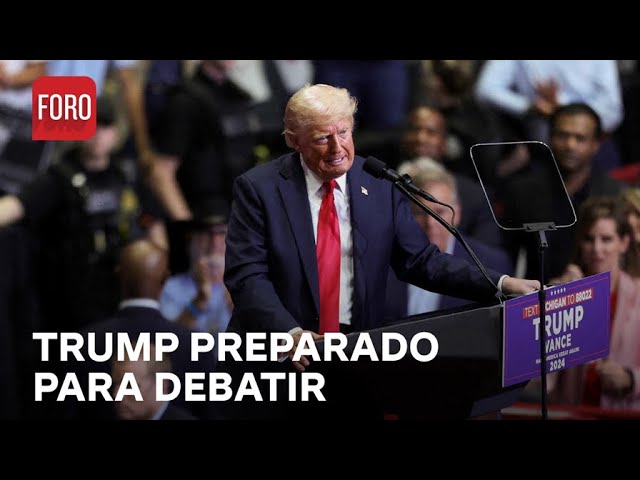 Donald Trump preparado para debatir con Kamala Harris - Las Noticias