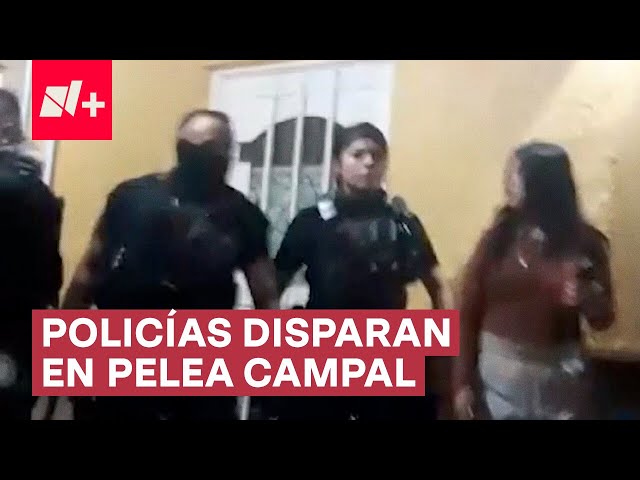 Policías disparan para detener riña campal - N+