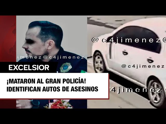 ⁣¡Mataron al gran policía! Identifican autos de asesinos del Jefe Milton