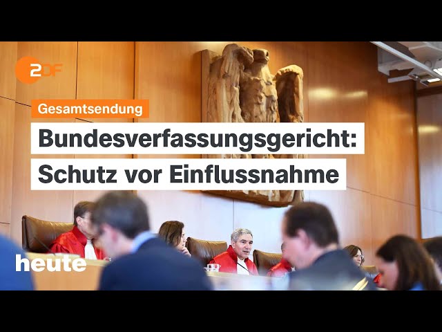 heute 19:00 Uhr vom 23.07.24 Stärkung Bundesverfassungsgericht, Demokraten hinter Harris, Klage DUH