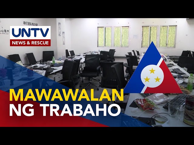 ⁣Inisyal na 13,000 POGO workers sa NCR na mawawalan ng trabaho, natukoy na ng DOLE