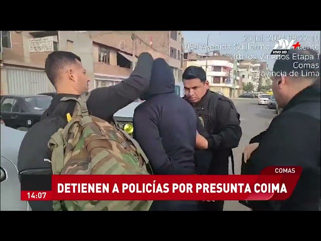 ⁣Fiscalía interviene Depincri de Comas y detienen a 4 policías