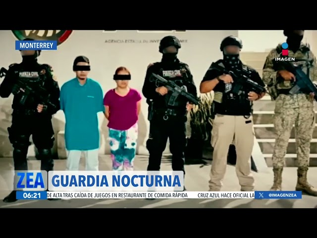 ⁣Detienen a cuatro personas en Nuevo León por la portación de un arma y drogas