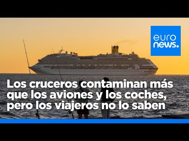 ⁣Los cruceros contaminan más que los aviones y los coches, pero los viajeros no lo saben