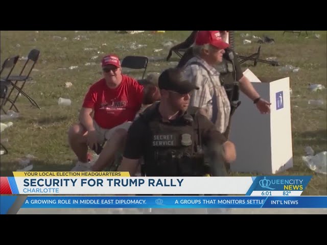 ⁣Increased security, traffic delays expected for Trump rally in Charlotte