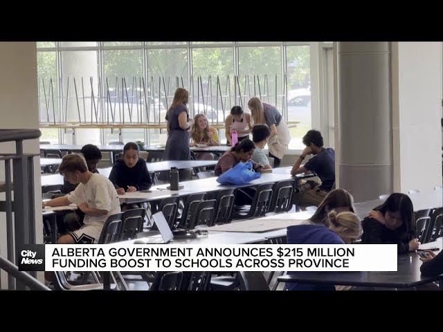 ⁣Alberta government announces one-time funding boost to schools across province