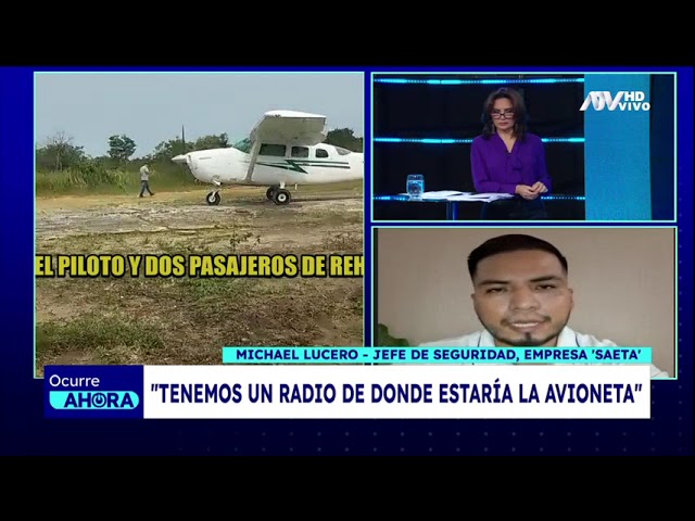 ⁣Jefe de seguridad de empresa dueña de avioneta secuestrada: "Puede salir por Bolivia"