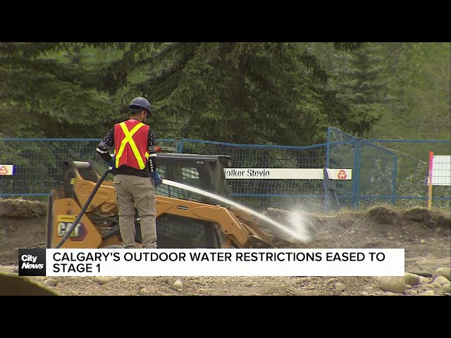 ⁣Calgary's outdoor water restrictions eased to Stage 1