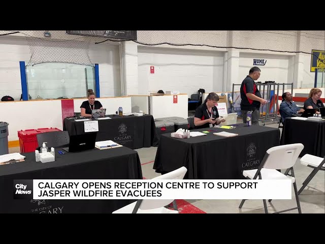 ⁣Calgary opens reception centre in support of Jasper wildfire evacuees