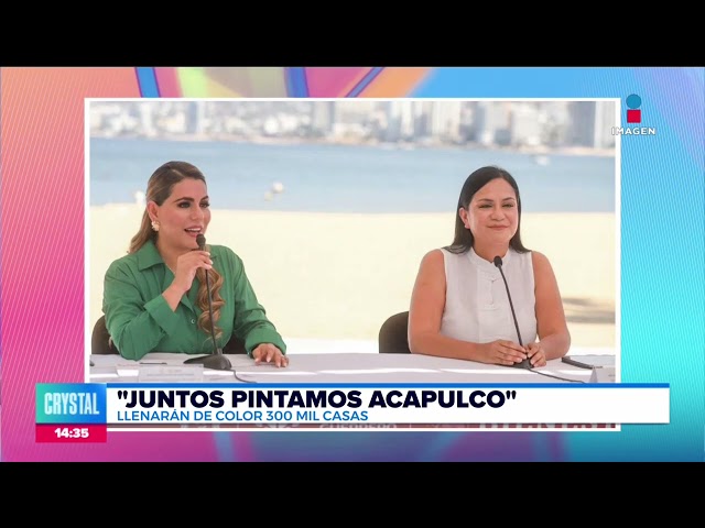 ⁣Presentan el programa “Juntos Pintamos Acapulco” | Noticias con Crystal Mendivil