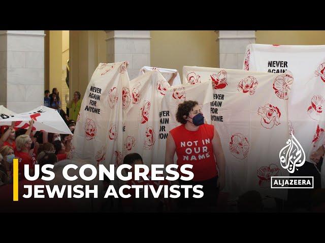 Jewish activists arrested during Gaza war protest in US Congress building