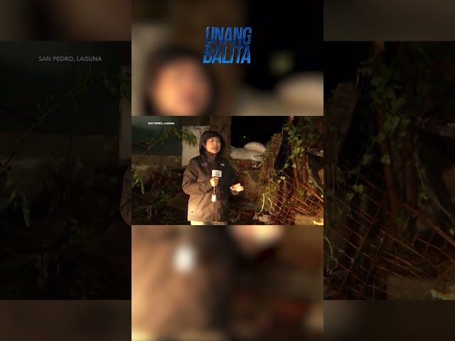 ⁣Lampas-bewang na taas ng baha, naranasan sa Laguna dahil sa walang tigil na ulan | Unang Balita